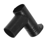 Générique Raccord de Tringle à vêtements Support de penderie Embout de Cintre pour Armoire et séchoir intérieur connecteur à Angle Droit Double Passage Plastique Noir 1 pièce