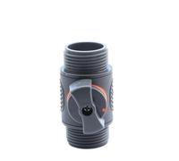 Générique Raccord De Tuyau Adaptateur de Robinet en Plastique 3/4" mâle/Femelle, raccord Rapide avec à Bille for Tuyau d'arrosage, rallonge, réparation, Pistolet Eau(B-2PCS)