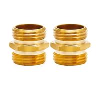 Générique Raccord De Tuyau Adaptateur de Tuyau 2 pièces 3/4 Pouce en Laiton Massif Jardin Double mâle Rapide ou Robuste à raccord Adaptateur