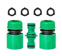 Générique Raccord De Tuyau Ensemble de raccords Rapides for tuyaux d'arrosage, Adaptateur raccord Femelle/mâle 1/2" 3/4" for système d'irrigation(Color 07)