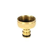Générique Raccord De Tuyau Raccord Rapide De Robinet en Laiton 1/2" 3/4" 1" Filetage Mâle/Femelle vers Adaptateur Mamelon 16,0 Mm for Tuyau D'arrosage(B-2PCS)