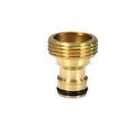 Générique Raccord De Tuyau Raccord Rapide De Robinet en Laiton 1/2" 3/4" 1" Filetage Mâle/Femelle vers Adaptateur Mamelon 16,0 Mm for Tuyau D'arrosage(E-2PCS)