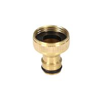 Générique Raccord De Tuyau Raccord Rapide De Robinet en Laiton 1/2" 3/4" 1" Filetage Mâle/Femelle vers Adaptateur Mamelon 16,0 Mm for Tuyau D'arrosage(C-8PCS)