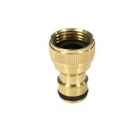 Générique Raccord De Tuyau Raccord Rapide De Robinet en Laiton 1/2" 3/4" 1" Filetage Mâle/Femelle vers Adaptateur Mamelon 16,0 Mm for Tuyau D'arrosage(D-2PCS)