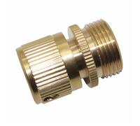 Générique Raccord De Tuyau Raccord Rapide en cuivre for Tuyau de Lavage Voiture, Filetage mâle Femelle 3/4", 1 pièce(Male Thread)