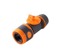 Générique Raccord De Tuyau Raccord Rapide for Tuyau 1/2" 3/4" r 180°, coude Rotatif à dégagement, raccord for Jardin, Agriculture, Serre, Irrigation, Lave-Auto(Valve)