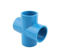 Générique Raccords de tuyauterie en PVC Bleu 20-32 mm Droit/coude/té/Croix | Joints d'adaptateur de conduite d'eau à 3-6 voies(Gray,I.D 20mm)