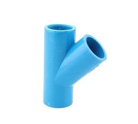 Générique Raccords de tuyauterie en PVC Bleu 20-32 mm Droit/coude/té/Croix | Joints d'adaptateur de conduite d'eau à 3-6 voies(Blue,I.D 20mm)