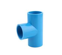 Générique Raccords de tuyauterie en PVC Bleu 20-32 mm Droit/coude/té/Croix | Joints d'adaptateur de conduite d'eau à 3-6 voies(WHITE,I.D 25mm)