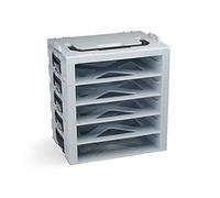 Générique Rack i-BOXX Sortimo 5 compartiments gris | Système de rangement modulaire pour outils | Compatible avec iBOXX 72 & tiroir LS 72