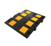Générique Ralentisseurs en Caoutchouc Robustes, Dos d'âne modulaires avec Fente pour Carte et Bande réfléchissante, capacité de Charge de 330 000 LB, idéaux pour Les Routes et Les parkings (50 x 60 x