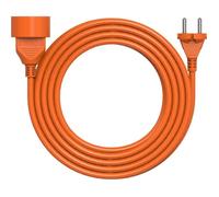 GENERIQUE Rallonge électrique extérieure 25 m H05VVF 2x1.5 orange - PVC durable pour jardin et activités en plein air