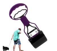 Générique Ramasse Crotte - Pelle à Déjections Portative pour Jardin et Pelouse, Pince à Ressort, Longueur 28cm, Poignée Antidérapante, ABS Robuste, pour Camping (Bleu)