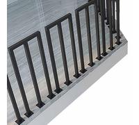 Générique Rambarde d'escalier en Forme de U - Rambarde d'escalier, Rambarde de Support de Conception Industrielle Noire en Tuyau d'eau, Barrière de sécurité rétro en Fer forgé, Rambardes de