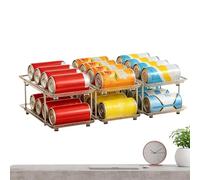 Générique Range-Boîtes Garde-Manger,Support Gain De Place avec Séparateur Réglable - Étagère pour conserves Chien - pour Réfrigérateur Placard Cuisine Camping-Car Crémaillère