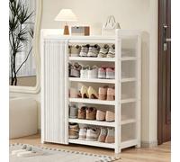 Générique Rangement Chaussure Verticale avec Rideau Latéral, Etagere Chaussures for Étagères Autoportantes