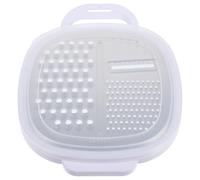 Générique Râpe de cuisine en acier inoxydable avec broyeur de pommes de terre, zesteur de citron, trancheuse multifonction, idéale pour usage domestique et préparation de Couleur Aléatoire