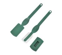 Générique Rasoir à 3pcs avec lame en acier carbone, manche plastique vert, adapté fabrication de maison, outils pour grigner et trancher