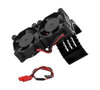 Générique RC Car Motor Cooling Fan Dispositif Refroidisseur Moteur Voiture RC Aluminium Alliage Installation Pratique avec Haute Performance et Kit Complet, Noir