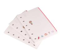 Générique Recharge de Papier A7 Colorée 3pcs pour Organiseur à 6 Anneaux, Papier Lisse pour Écriture, Adapté Bureau et Magasin