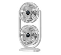 Générique Rechargeable Desk Fan, Quiet Portable Personal Fan for Bedroom
