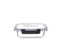 Générique Récipient à déjeuner en verre travail et repas au micro-ondes(Rectangle 640ml)