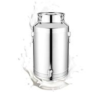 Générique Récipient à Huile pour Cuisine | Seau à Lait en Acier Hermétique 5L/9L/14L avec Couvercle,Tonneau À Huile Extérieur,Pour Lait Vin Bière Farine Café Sucre Céréales Haricots Thé