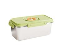 Générique Récipient rectangulaire de stockage des aliments en acier inoxydable avec couvercle verrouillable, détail d ' aération, organisateur de réfrigérateur pour la préparation des repas