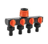 Générique Répartiteur De Robinet 4 Voies,Adaptateur De Robinet D'Irrigation | Répartiteur de de Tuyau 4 Voies,pour Camping, Ferme, Serre, Camping-Car, Lavage De Voiture, Pelouse, Extérieur