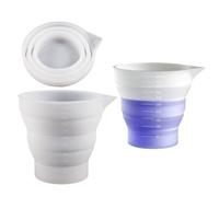 Générique Resin Measure Cups, Clear Design Mold Cup Dispenser | 2.32x1.92inches Mold Silicone Mold Cup Dispenser for Casting Molding Dyeing Jewelry Making