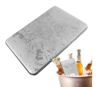 Générique Reusable Ice Pack - Freezer Blocks Acier Inoxydable | De Refroidissement Métal | Bloc Réfrigérant sans Eau Rapide, Accessoires Glacière pour Sacs Isothermes Déjeuner Camping