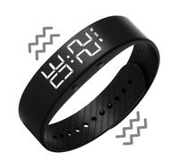 Générique Réveil Connecté | Bracelet en Silicone Rechargeable Rappel Silencieux | Montre-Bracelet à Alerte vibrante,pour Femme Adulte Étudiant Voyage Chambre Dodo Bibliothèque