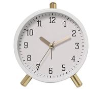 Générique Réveil Rond en métal Silencieux avec Fonction veilleuse pour Un Environnement de Sommeil Calme dans Les Chambres ou Les Bureaux Réveil analogique sans tic-tac