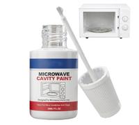 Générique Revêtement Intérieur Pour Micro-Ondes - 30ml Peinture De Retouche Alimentaire | Émail Haute Température Compatible Micro-Ondes Avec Pinceau Pour Réparer Éclats Et Rouille