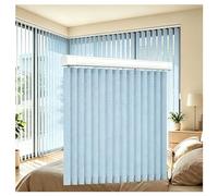 Générique Rideau Coulissant à Lamelles Anti-UV pour Fenêtres Portes, Store Vertical en Tissu Pare-Soleil 70 100 60 260 200 90 140 cm, Stores Californien à Lamelles Verticales(Gris Bleu,210cmWx300cm)