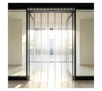 Générique Rideau De Porte PVC Transparent,Chambre Froide Rideau Pliable,Isolation Thermique ImperméAble,Stores Verticaux en Plastique à Suspendre pour SupermarchéS(15PCS,15cmX200cmX2.0mm)