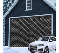 Générique Rideau Isolant Magnétique pour Porte De Garage,Moustiquaire d'hiver,Rideau De Porte Suspendu,Rideau Thermique,Protection Contre Le Froid,Protection pour Porte De Garage,Noir,W274xH244cm