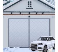 Générique Rideau Isolant Magnétique pour Porte De Garage,Moustiquaire d'hiver,Rideau De Porte Suspendu,Rideau Thermique,Protection Contre Le Froid,Protection pour Porte De Garage,Gris,W305xH244cm
