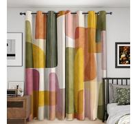 Générique Rideau Occultant Géométrie, Lot de 2 140x220(LxH)