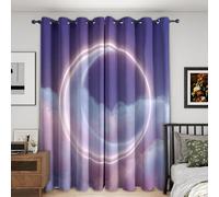 Générique Rideau Occultant Lune, Lot de 2 140x260(LxH)