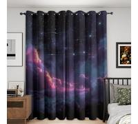 Générique Rideau Occultant Nébuleuse, Lot de 2 75x166(LxH)