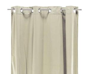 Générique Rideau Velours 100% Polyester - Beige Clair 140x250 cm
