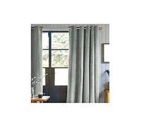 Générique Rideau Velours 100% Polyester - Gris Clair - 140x250 cm