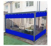 Générique Rideaux en Vinyle résistant pour extérieur - Bâches Transparentes pour terrasse, pergola, Porche, Gazebo, Balcon - Résistants aux intempéries, durables, Anti-UV, occultants