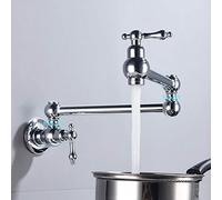 Générique Robinet de Cuisine Robinet de Remplissage Mural Multifonction Télescopique Robinet D'Évier Chromé