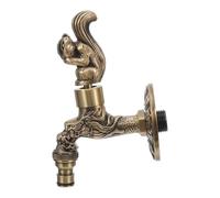 Générique Robinet D'évier Mural en Laiton Gravé de Style Vintage Européen, Finition Antique Luxueuse, Résistant la Corrosion, Compatible Cuisine et Intérieurs Anciens