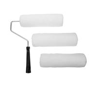 Générique Roller Peinture en Laine avec Tête Détachable, Manche Confortable en Plastique, pour Peinture Murale DIY et Finition Lisse des Murs