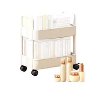 Générique Rolling Cart - Multi-Tier Mobile Shelving on Wheels | Heavy Duty Kitchen Storage and Slide Out Organizer, Rolling Storage Cart