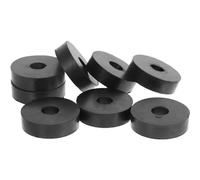 Générique Rondelles en Caoutchouc Plates Anti-vibrations 8pcs, Amortisseurs de Vibrations Caoutchouc Noir Faciles à Installer pour Usage Maison été Vacances