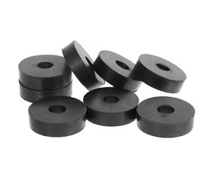 Générique Rondelles en Caoutchouc Plates Anti-vibrations 8pcs, Amortisseurs de Vibrations Caoutchouc Noir Faciles à Installer pour Usage Maison été Vacances